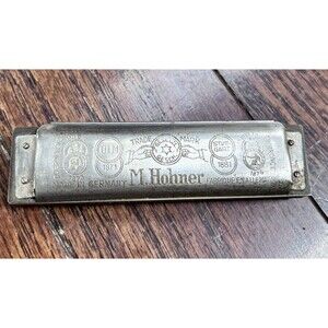 Vintage M. Hohner Marine Band Harmonica No. 1896